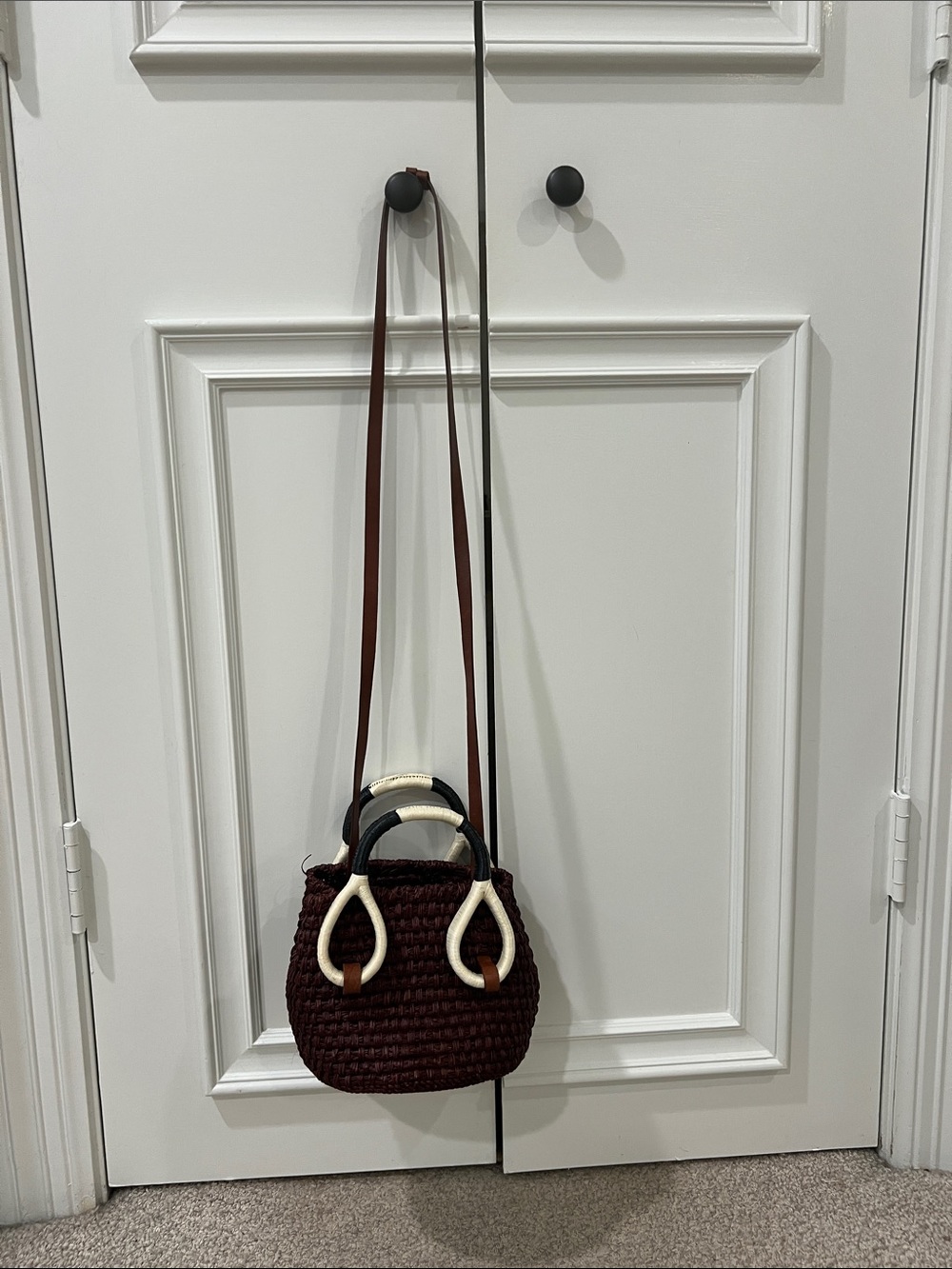 Johanna Ortiz reddish Confronting Love mini bucket bag Cream & Black handles - Picture 2 of 6